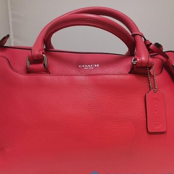 GUC Coach Legacy Haley Leather Handbag PINK